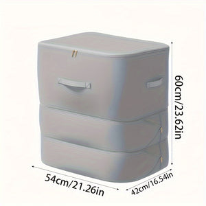 Organizador de armazenamento de compresso de 3 camadas que economiza espao bolsa de armazenamento resistente para viagens e armrio para edredons roupas cobertores Material txtil durvel e sem fragrncia