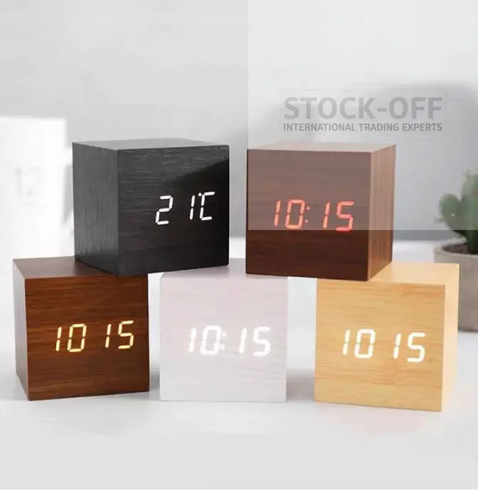 ⏰ Relógio Despertador Wooden Desire – Funcionalidade e Estilo para o seu Dia a Dia Protech