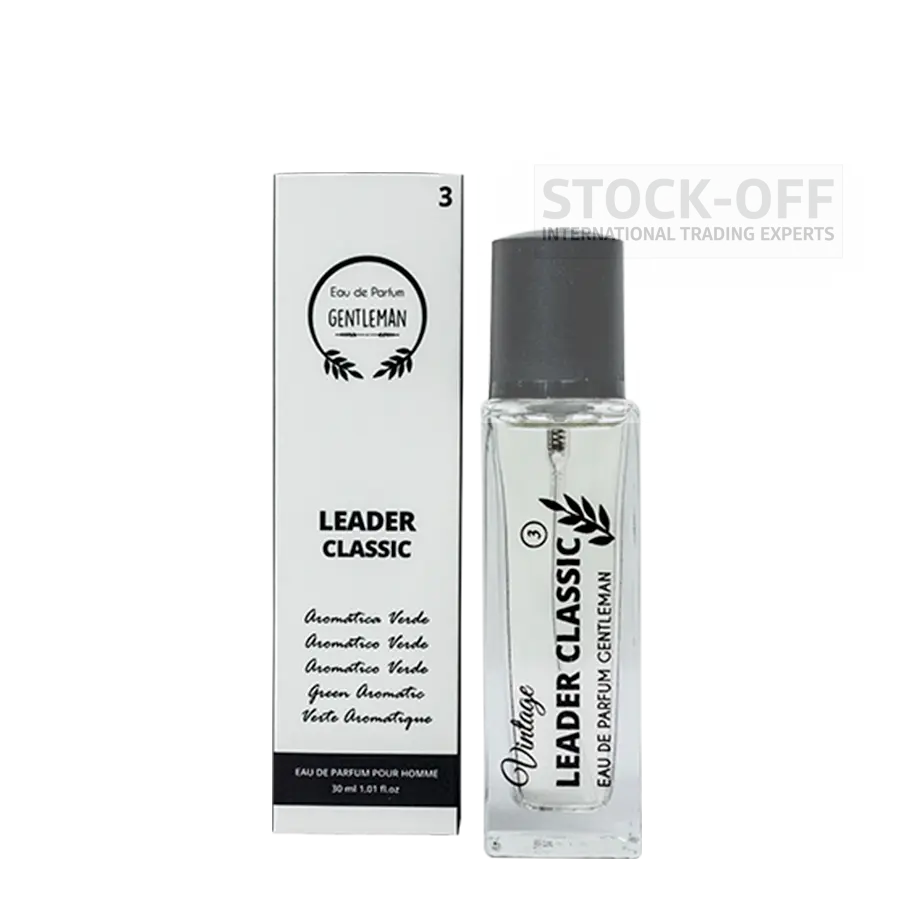 Fotografia do frasco e embalagem do perfume genérico Nº 3 Leader Classic, 30 ml.