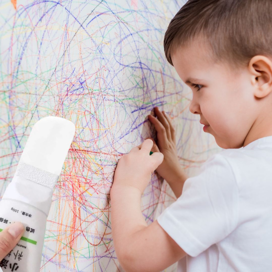 Pintura con mini rodillo: pintura de retoque para paredes