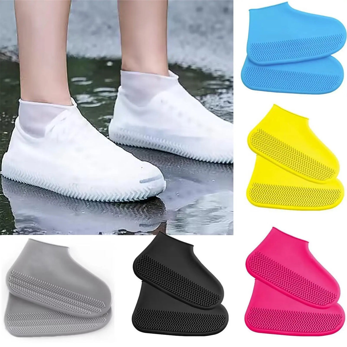 🌧️ Cobertura de Sapatos à Prova de Água Reutilizável  👣💦 Stock OFF - Melhor Site de Compras Online - Novidades todas as Semanas