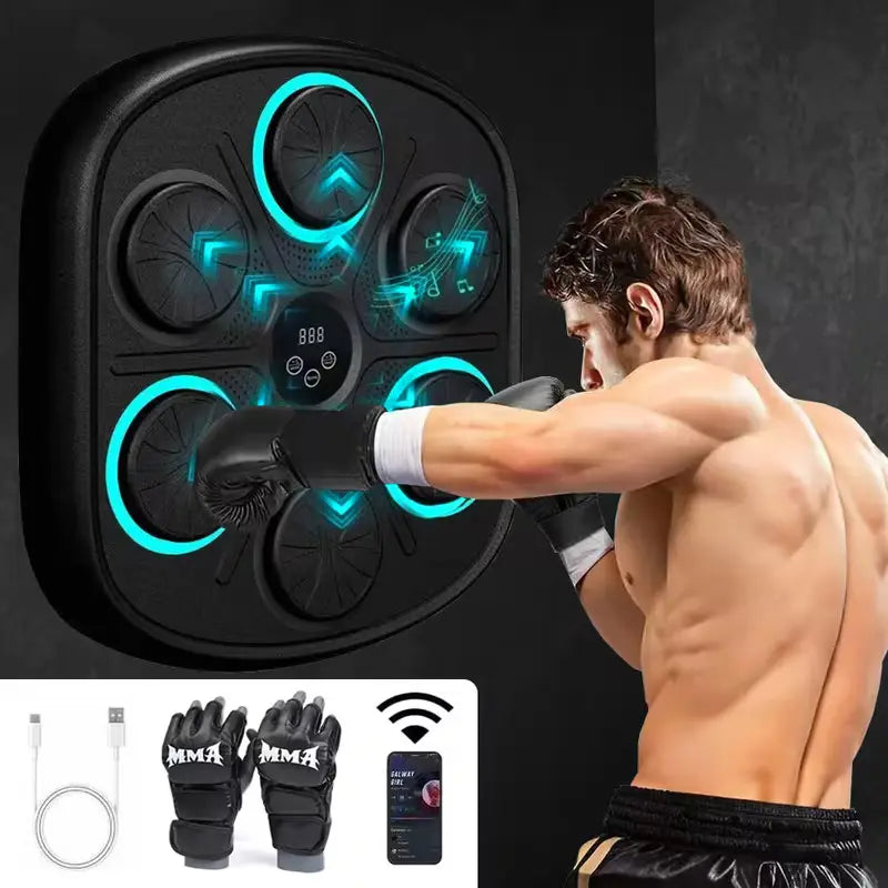 🥊 Alvo de Boxe Inteligente com Música e Carregamento USB – Eleve o Seu Treino! 🚀 Protech
