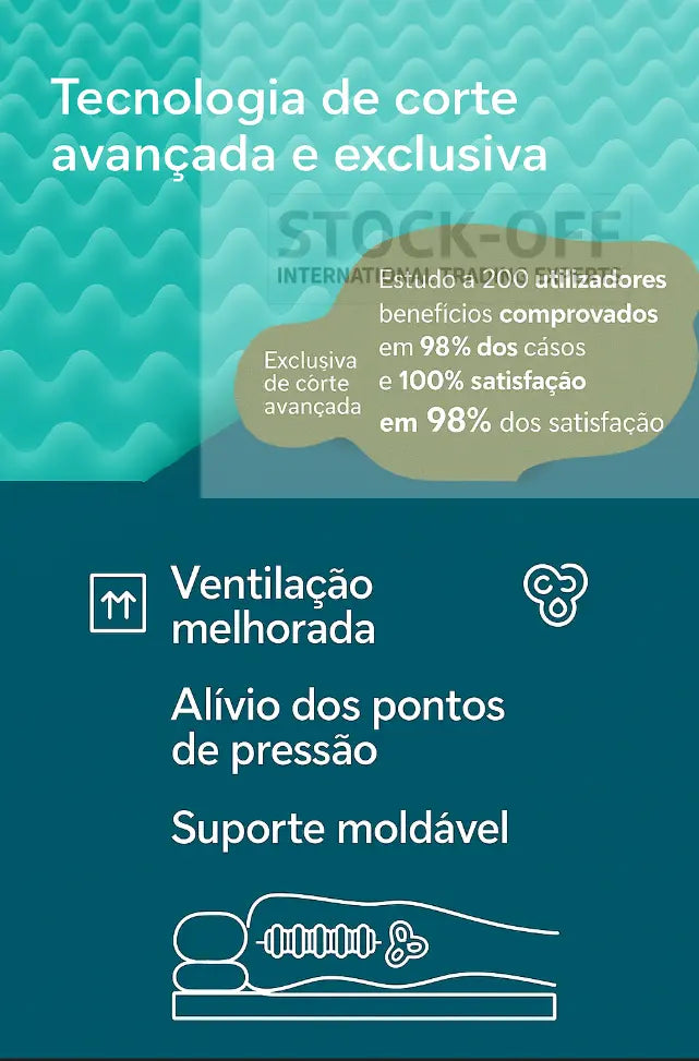 Almofada de Assento e Costas Confort Tech Pro Colchões Stock Off