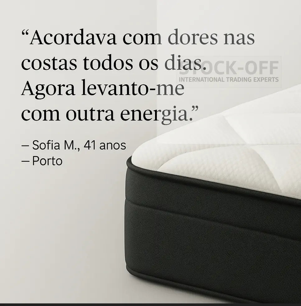 🛏️ SleepTech Deluxe 24 – Engenharia Portuguesa do Sono, 24cm Colchões Stock Off