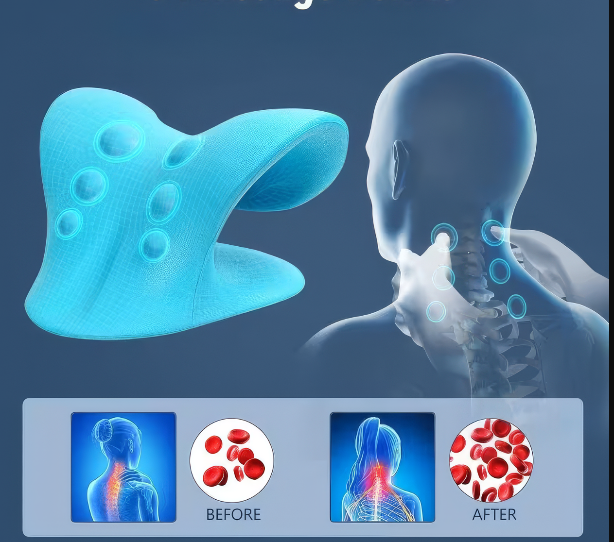 🔥 SUPER DEALS - Dispositivo Tração Espinhal Cervical | Alinhamento + Massagem 🇵🇹