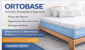 ORTOBASE™ 15 – Base Ortopédica Essencial | 15 cm | Preço de Fábrica Colchões Stock Off