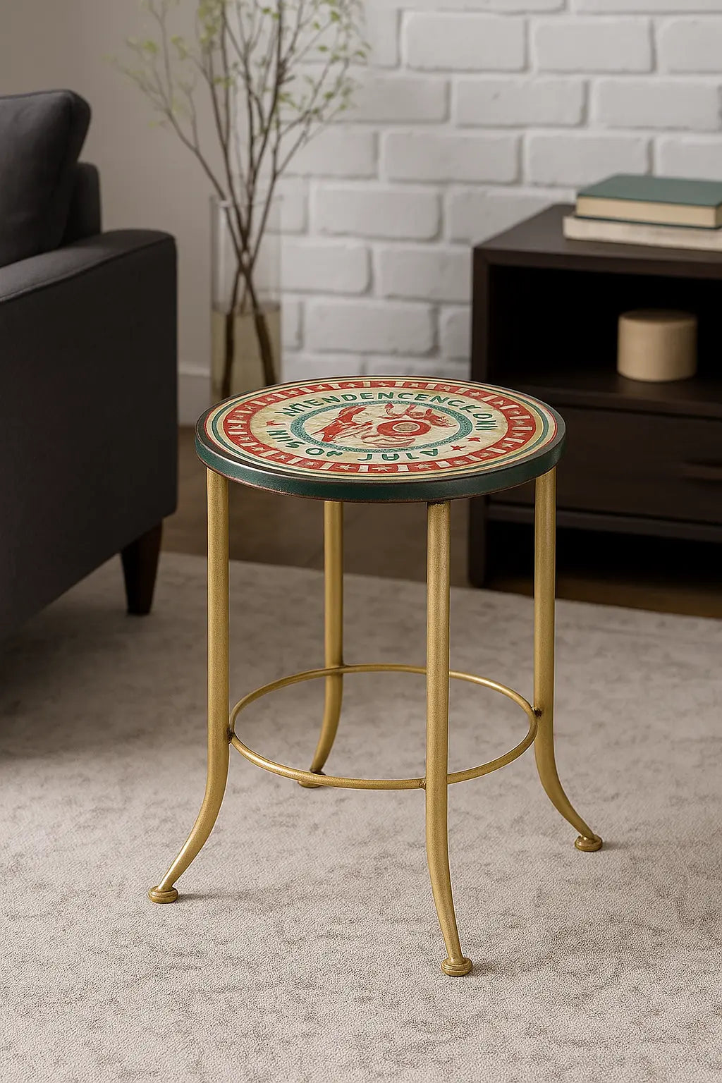 Banco/Mesa de Apoio Vintage - Independence Day Stock OFF - Melhor Site de Compras Online - Novidades todas as Semanas