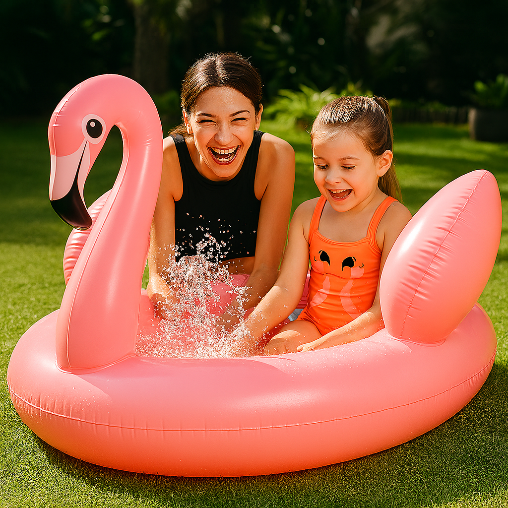 Piscine Gonflable Flamant Rose