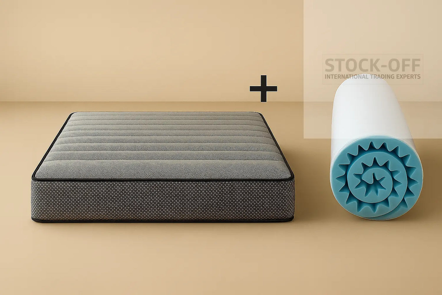 🛏️ PACK STAYPRO™ PREMIUM – Colchão + Topper Perfilado + 2 Almofadas Cervicais Colchões Stock Off