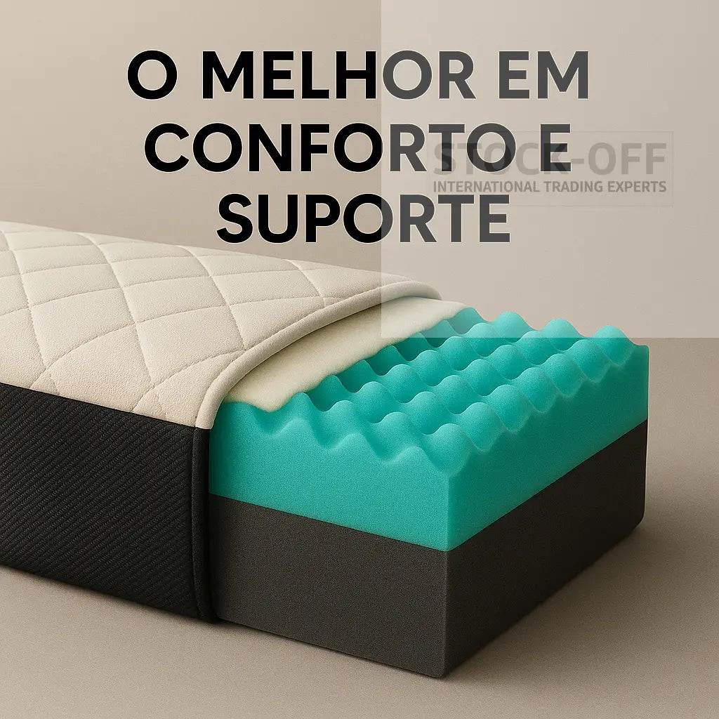 🛏️ SleepTech Deluxe 24 – Engenharia Portuguesa do Sono, 24cm Colchões Stock Off
