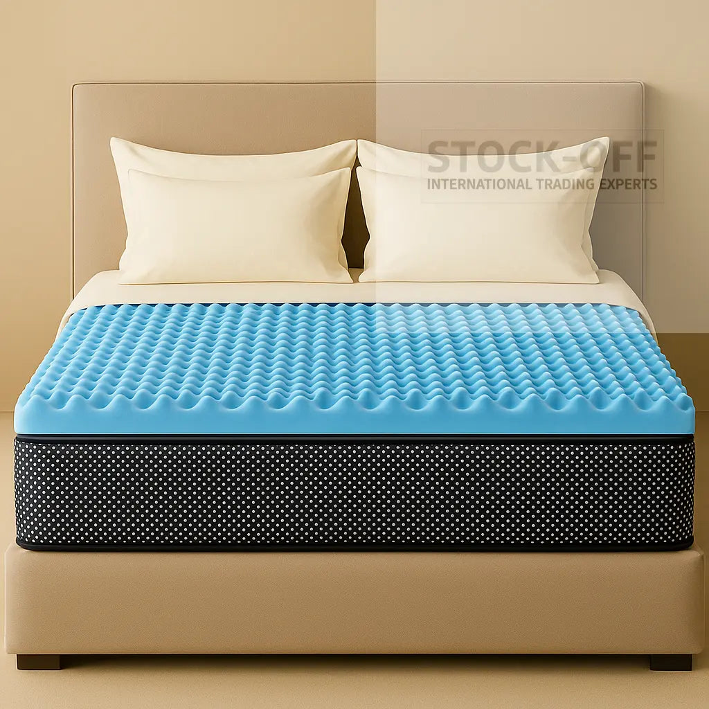 Topper EggFoam Comfort™ ReliefPad Dupla Face | Ortopédico Perfilado | Fabrico PT 🇵🇹 Colchões Stock Off