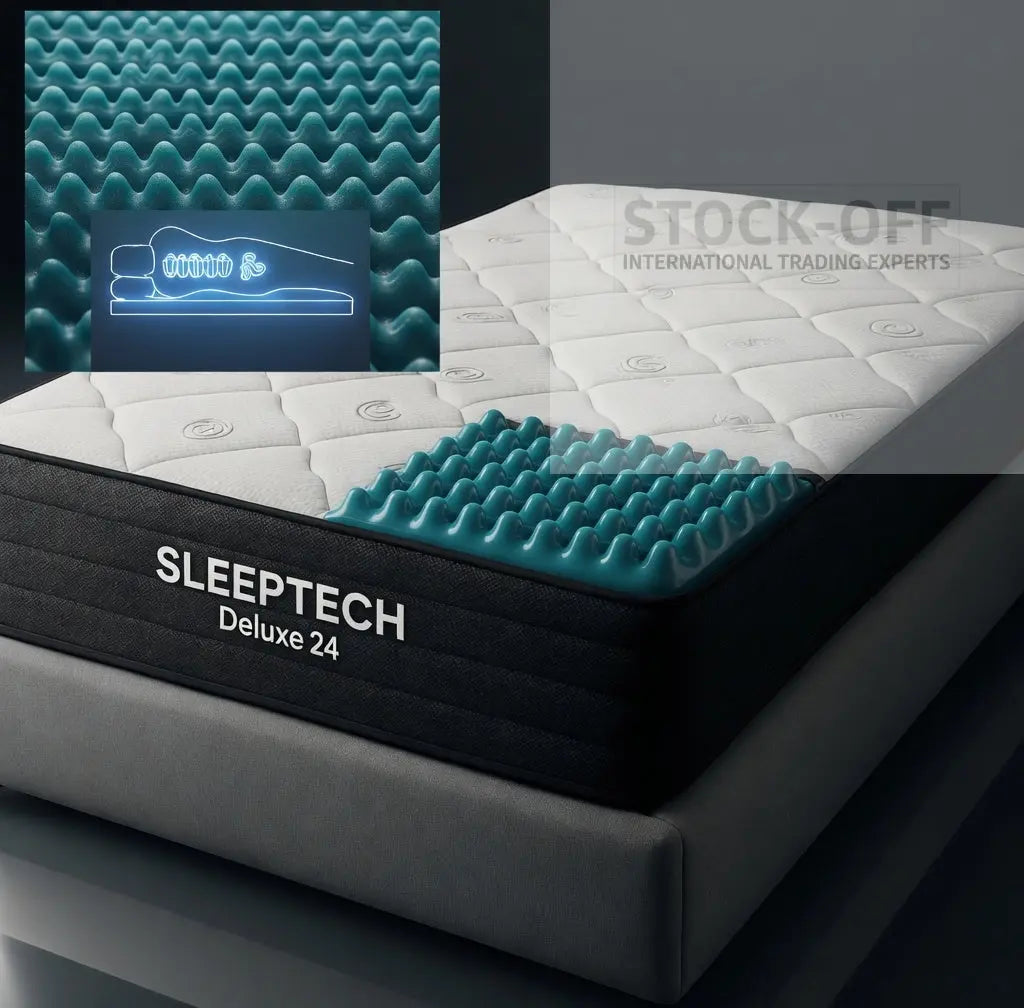 🛏️ SleepTech Deluxe 24 – Engenharia Portuguesa do Sono, 24cm Colchões Stock Off