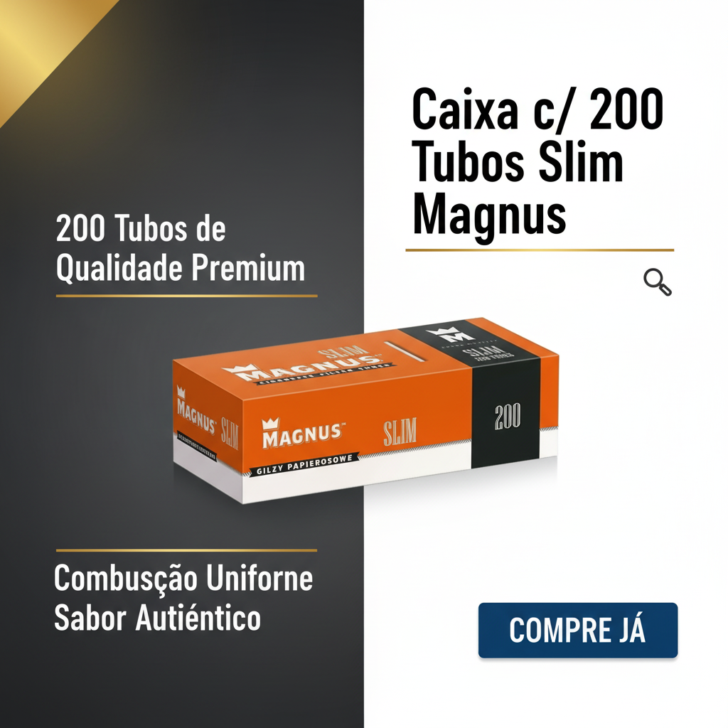 Caixa c/ 200 Tubos Slim Magnus