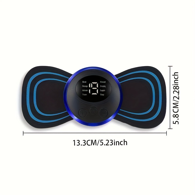 Massageador de Fitness e Corpo a Pilhas USB para Relaxamento Muscular Massagem no Pescoo com Material de Silicone Adequado para CinturaPernaBraoQueixo Simulador Porttil Dispositivo Multiuso para Ombros e Pescoo