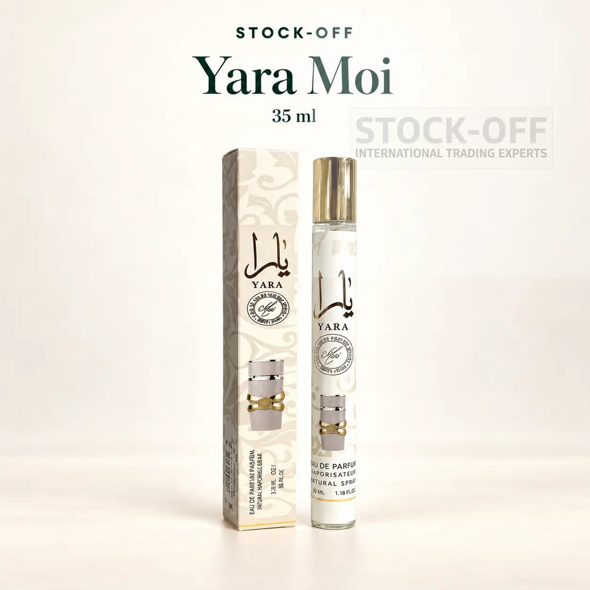 Yara Moi 35 ml — frasco de viagem e caixa, Stock-Off