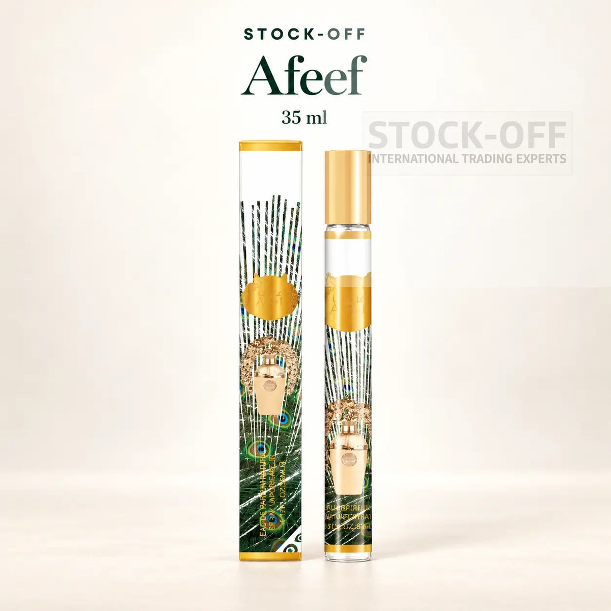 Afeef 35 ml — frasco de viagem e caixa, Stock-Off
