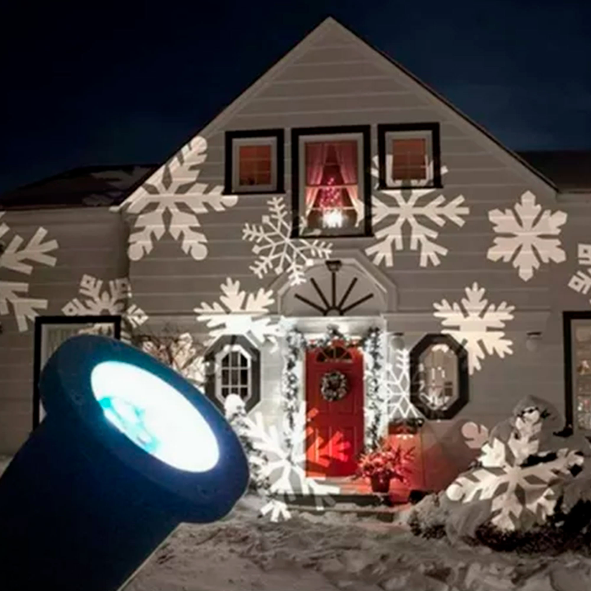Projetor de Luzes de Natal Flocos de Neve - Stock-Off